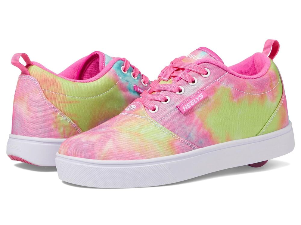 HEELYS WOMEN'S KID PRO 20 PRINTS (LITTLE KID/BIG KID/ADULT), PINK/WHITE/PINK, 7